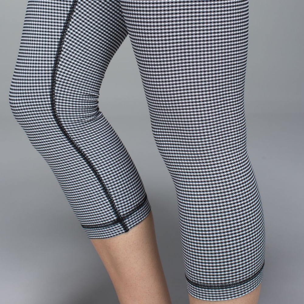 Lululemon Wunder Under Gingham Crop Legging